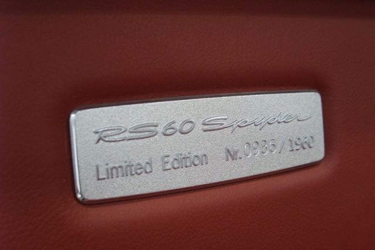 PORSCHE Boxster RS60 Spyder No 0936/1960