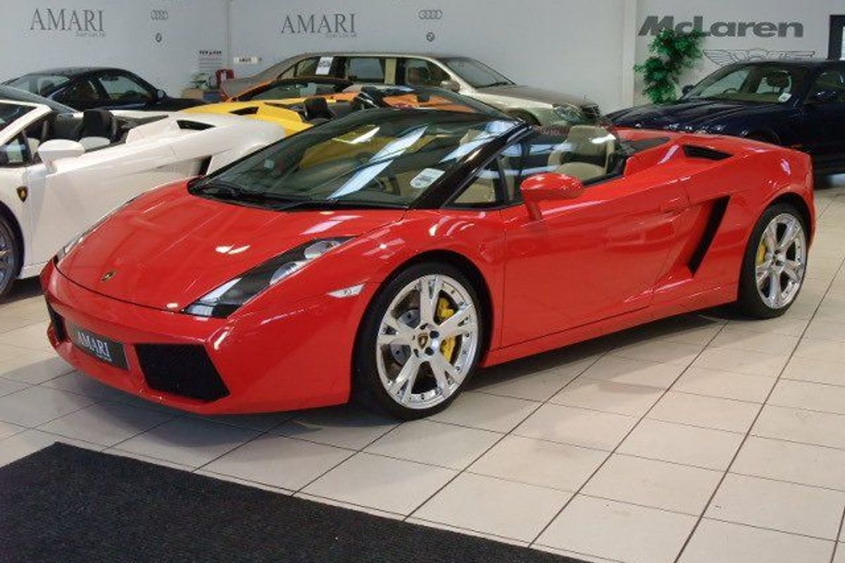 LAMBORGHINI Gallardo Spider E Gear The Only Rosso Spyder in the UK