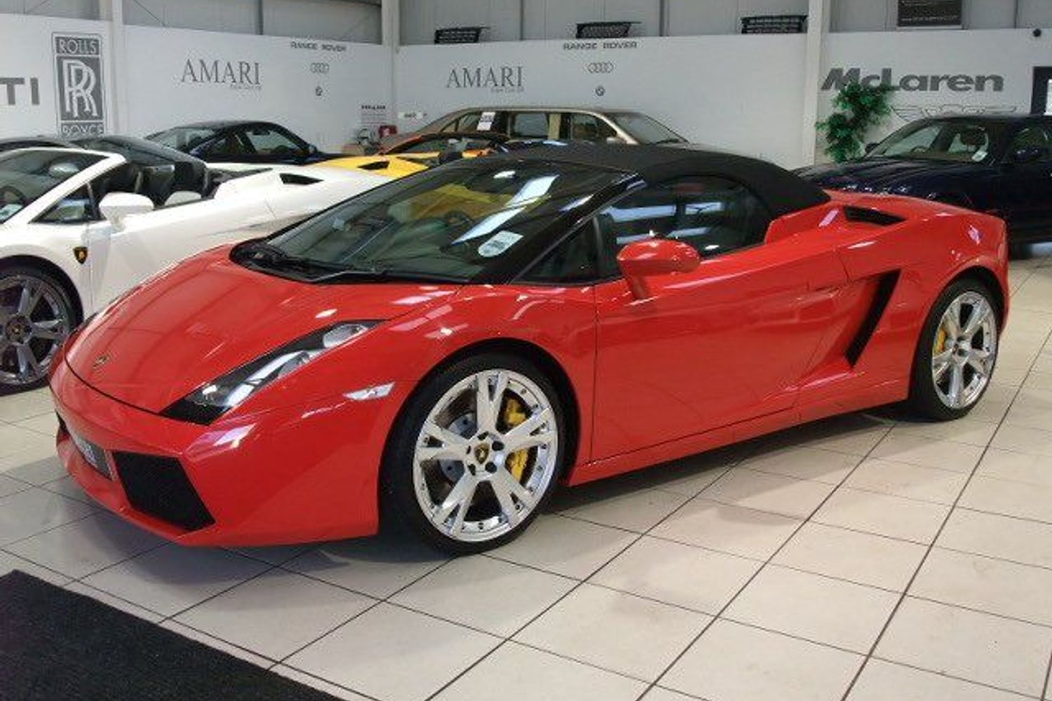 LAMBORGHINI Gallardo Spider E Gear The Only Rosso Spyder in the UK