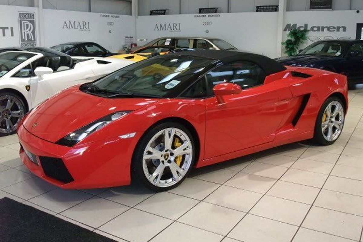 LAMBORGHINI Gallardo Spider E Gear The Only Rosso Spyder in the UK
