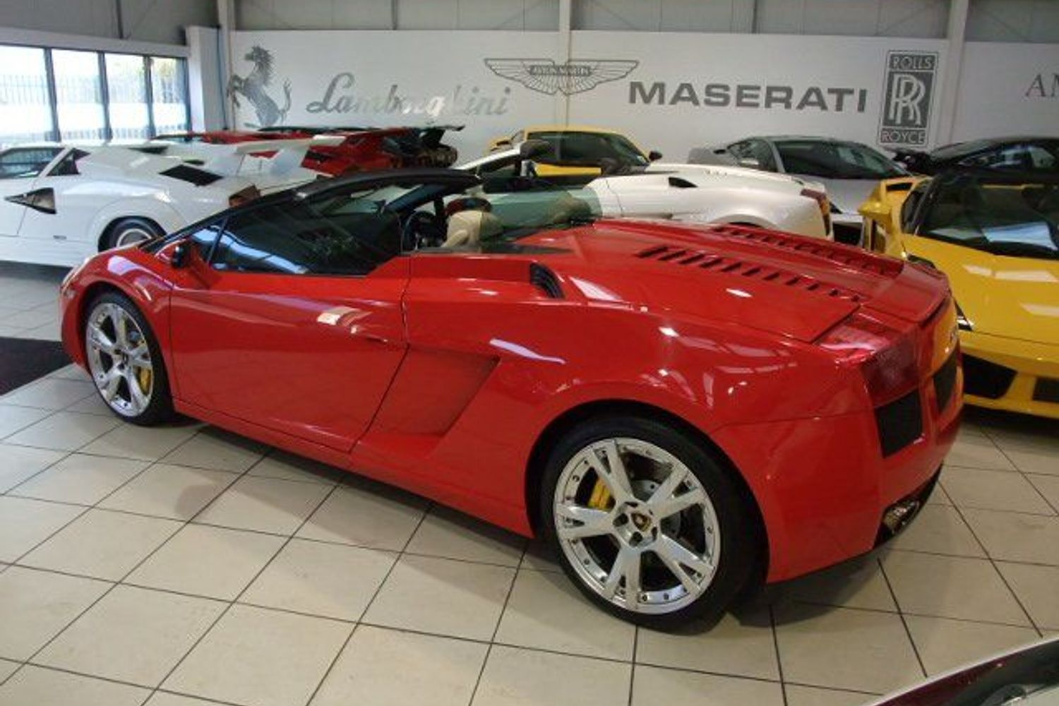 LAMBORGHINI Gallardo Spider E Gear The Only Rosso Spyder in the UK
