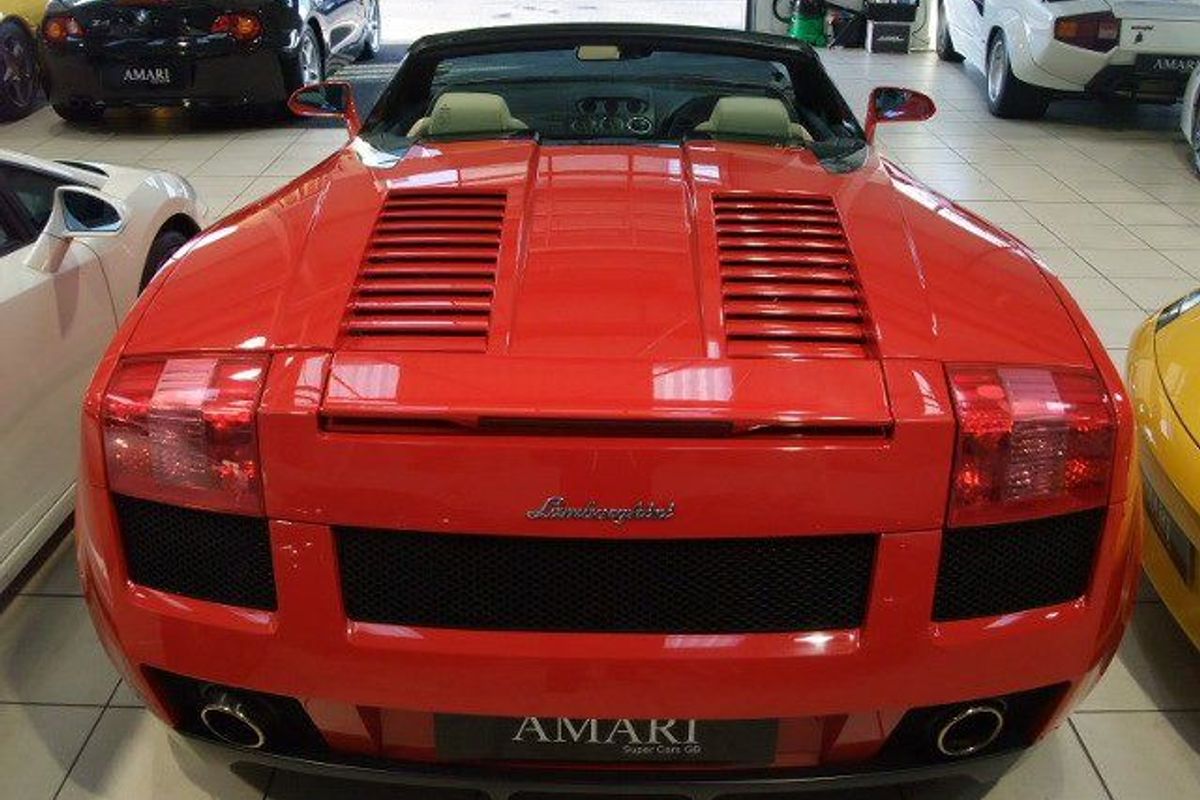LAMBORGHINI Gallardo Spider E Gear The Only Rosso Spyder in the UK