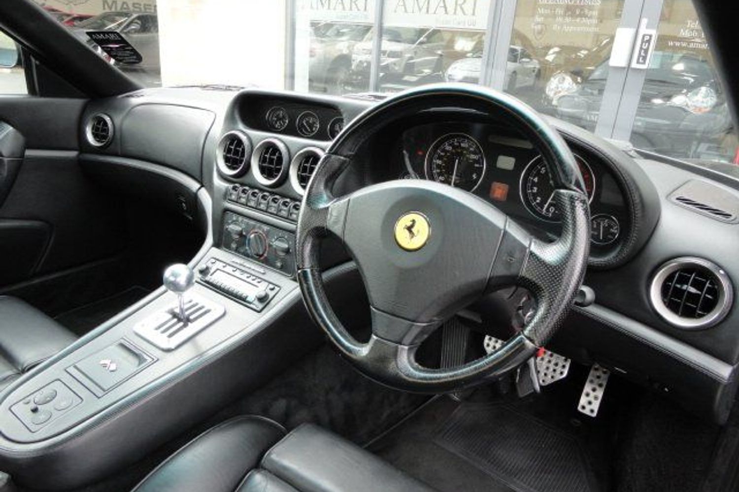 FERRARI 550 Maranello (NERO WITH NERO HIDE & BLACK CARPETS) VERY VERY RARE!!!!