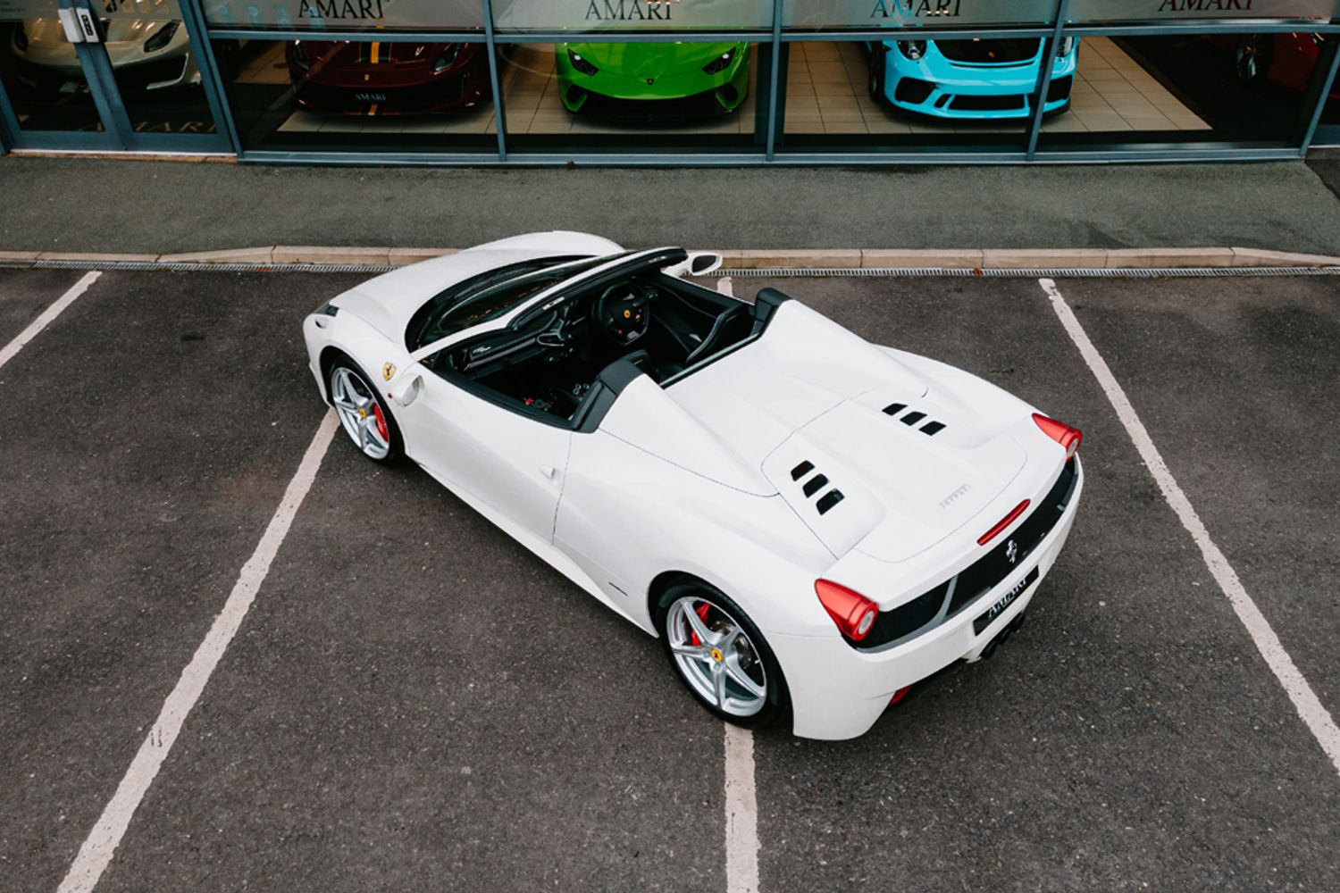 FERRARI 458 PETROL Convertible 4.5 SPIDER DCT 2DR Semi Automatic