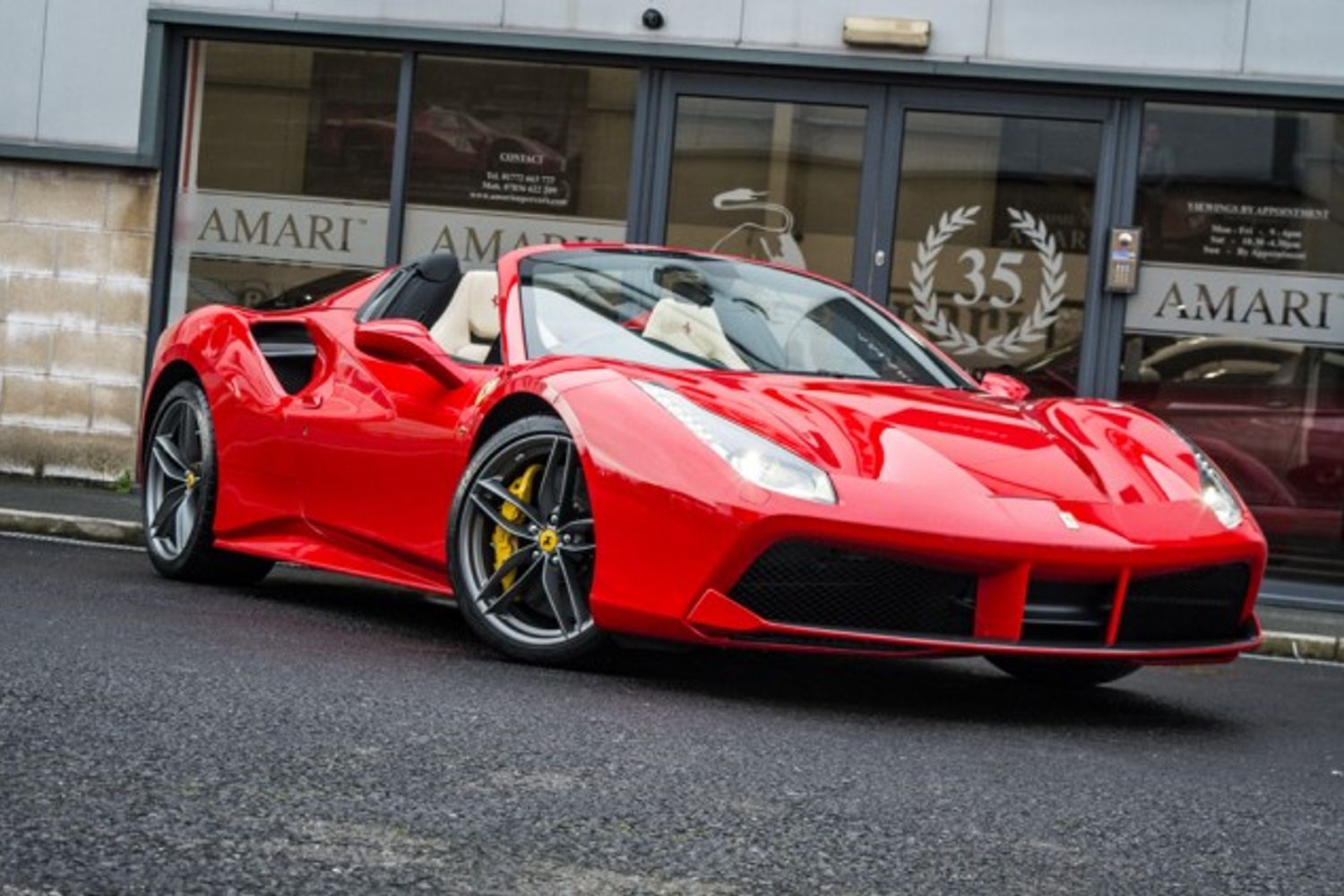 FERRARI 488 CONVERTIBLE 3.9 SPIDER 2DR SEMI AUTOMATIC