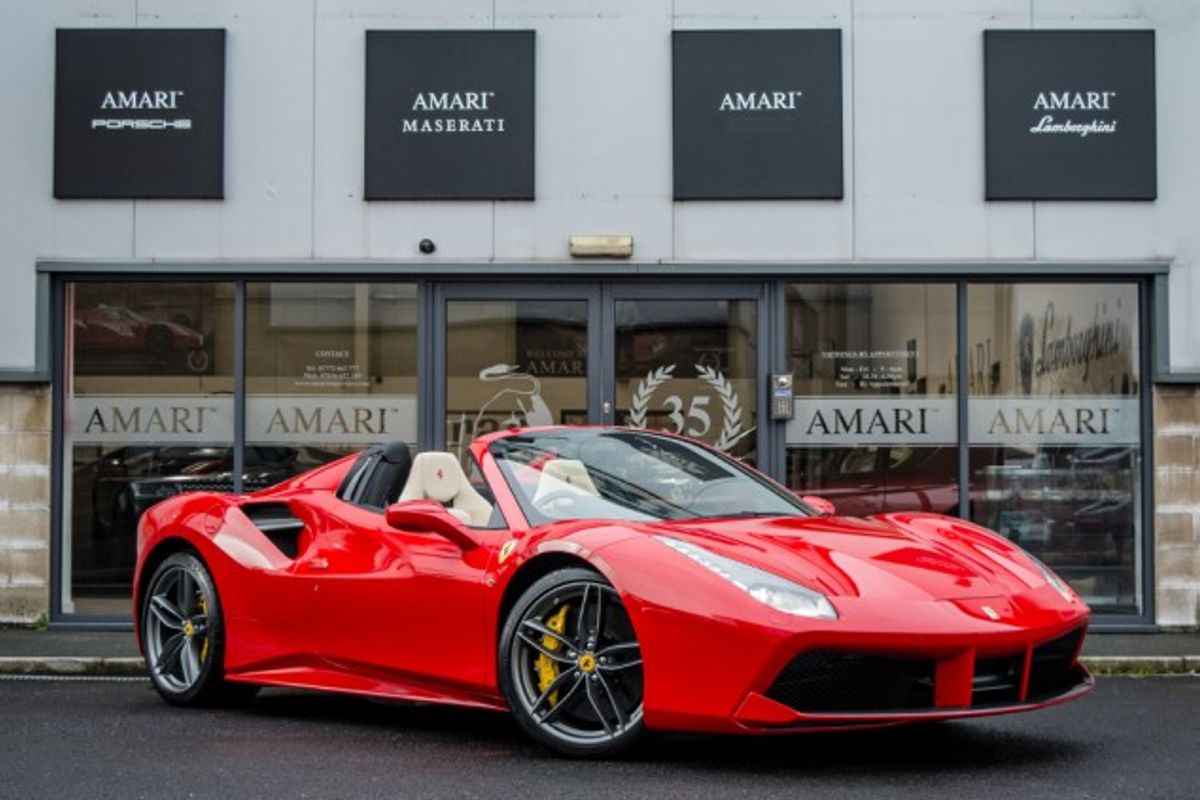 FERRARI 488 CONVERTIBLE 3.9 SPIDER 2DR SEMI AUTOMATIC