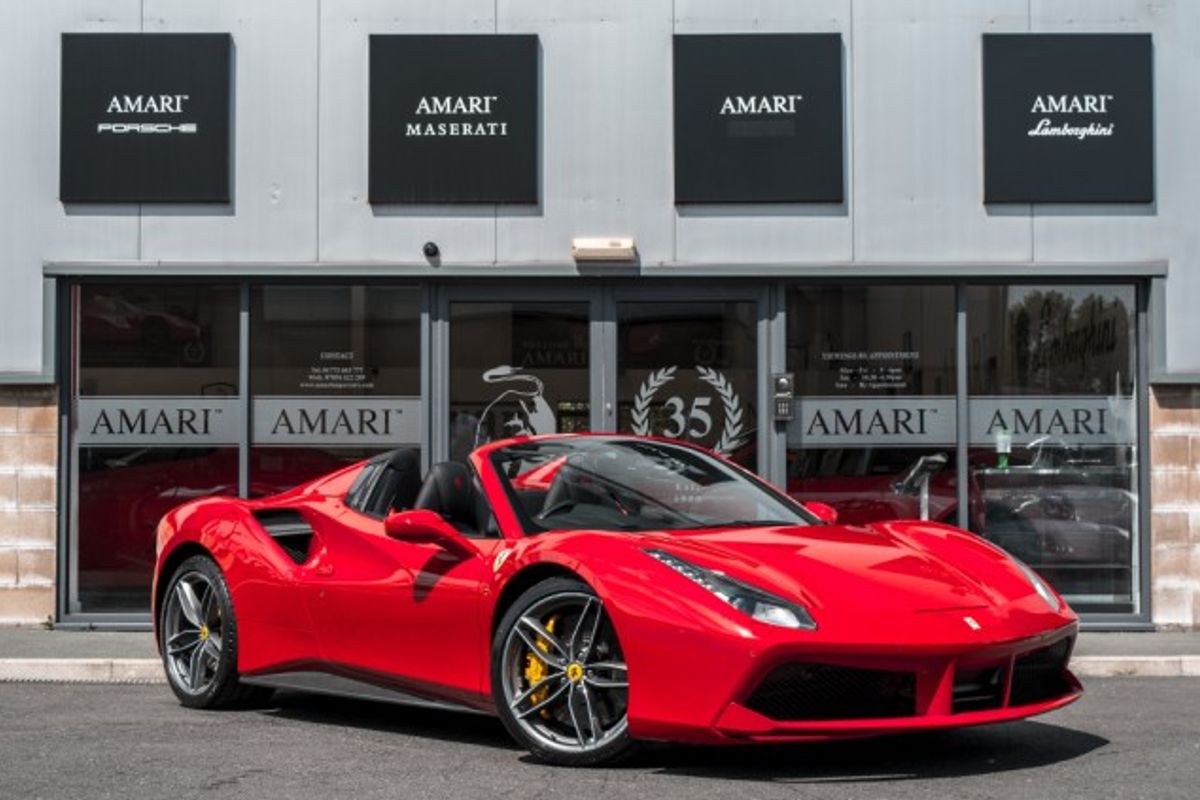 FERRARI 488 CONVERTIBLE 3.9 SPIDER 2DR SEMI AUTOMATIC