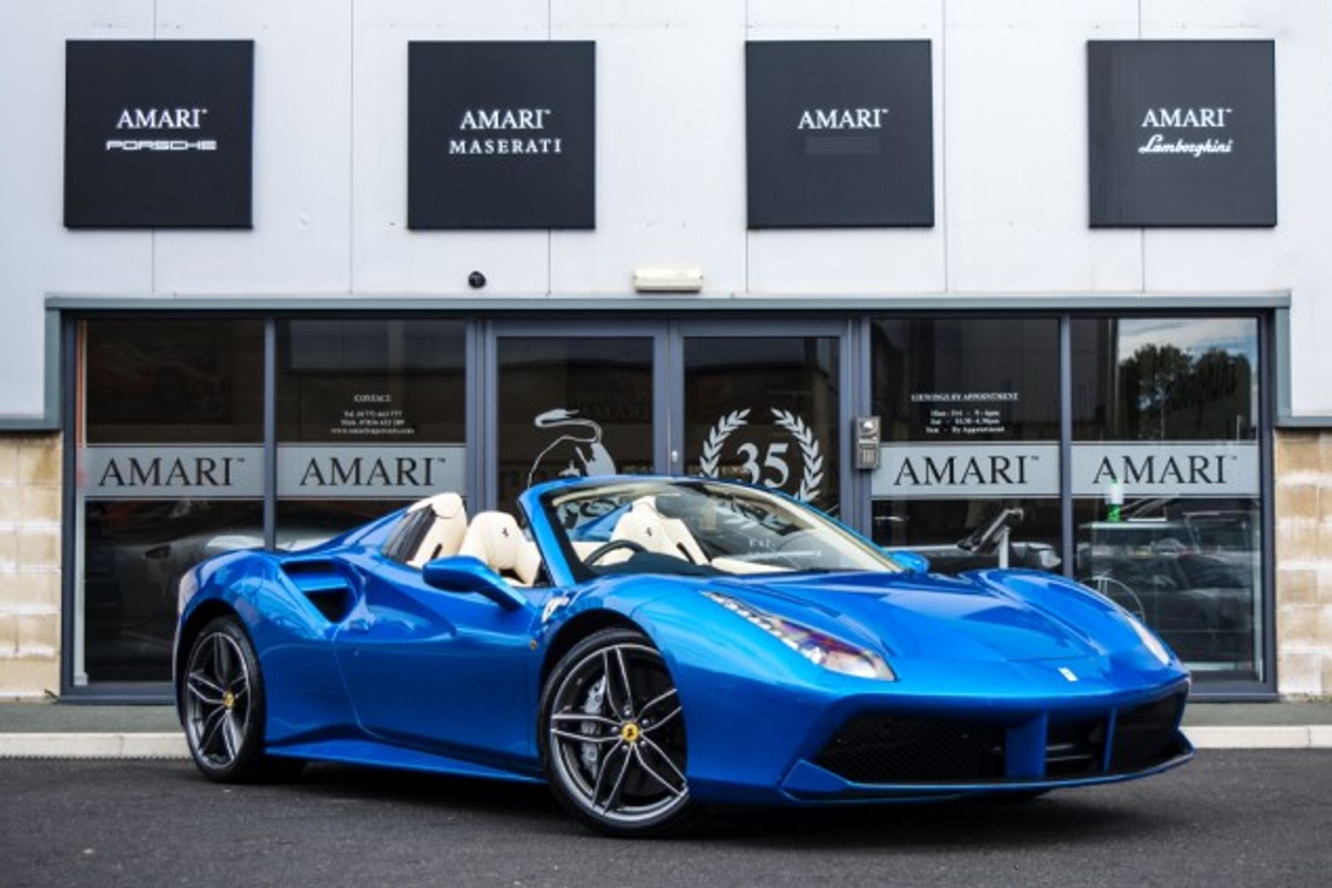 FERRARI 488 CONVERTIBLE 3.9 SPIDER 2DR SEMI AUTOMATIC
