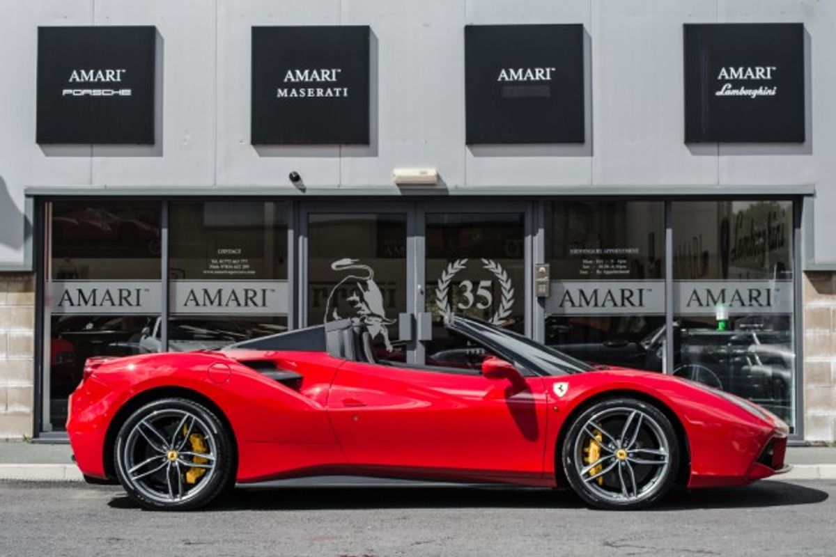 FERRARI 488 CONVERTIBLE 3.9 SPIDER 2DR SEMI AUTOMATIC