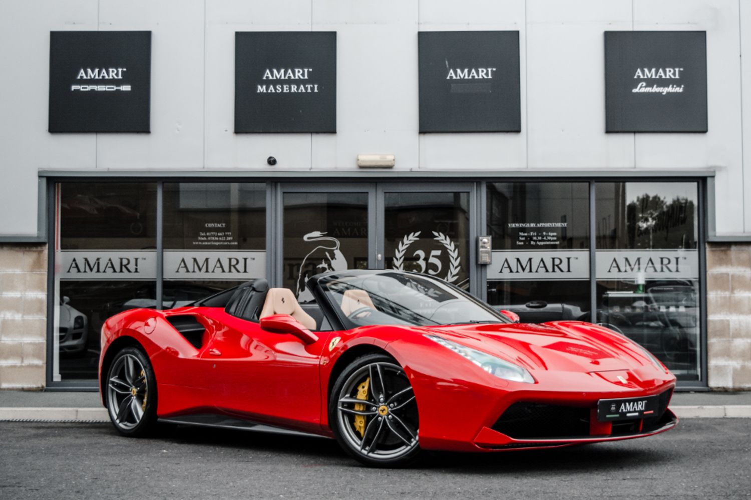 FERRARI 488 CONVERTIBLE 3.9 SPIDER 2DR SEMI AUTOMATIC