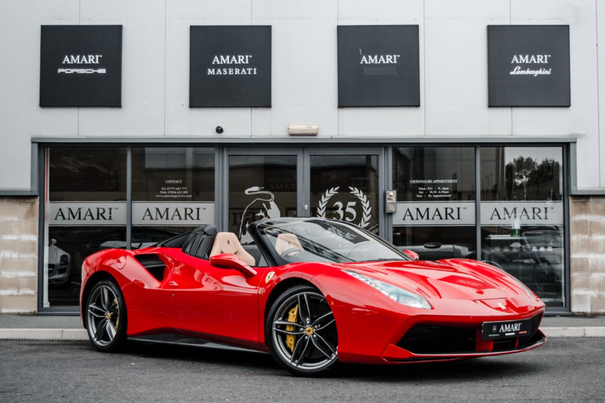 FERRARI 488 CONVERTIBLE 3.9 SPIDER 2DR SEMI AUTOMATIC