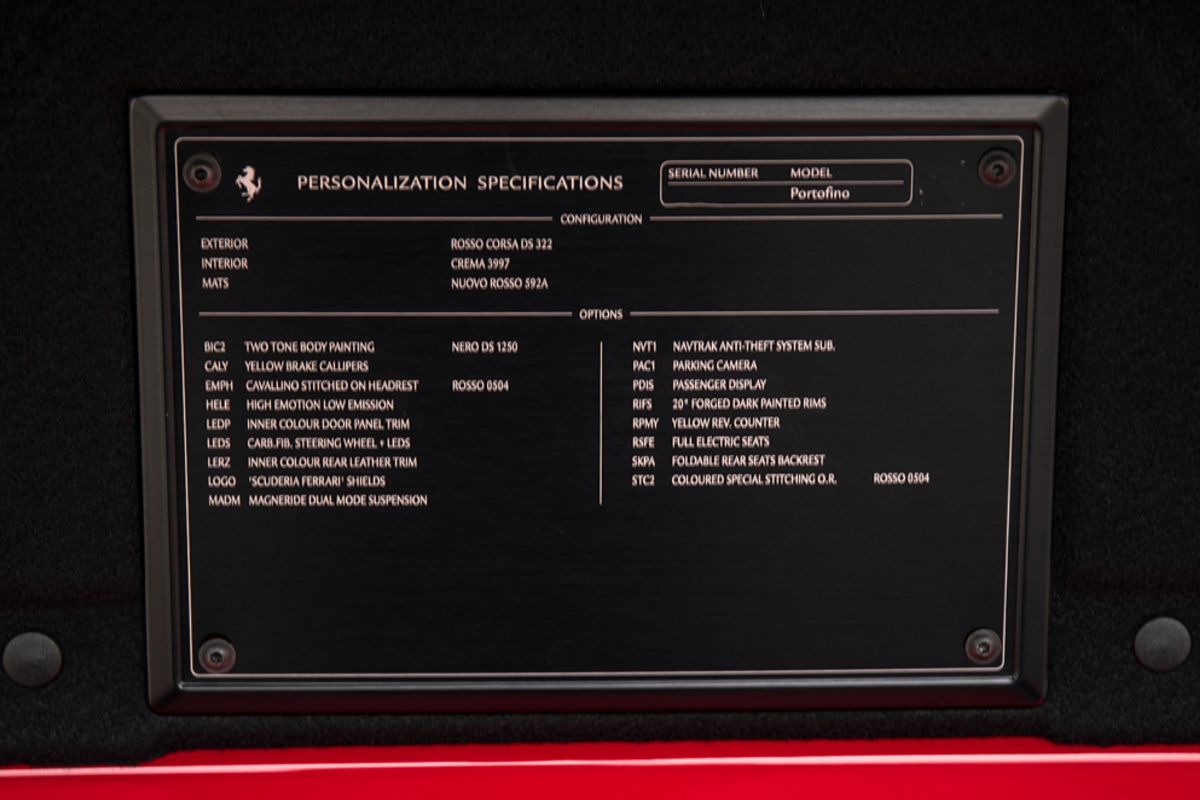 FERRARI PORTOFINO CONVERTIBLE 3.9 BCA 2DR SEMI AUTOMATIC