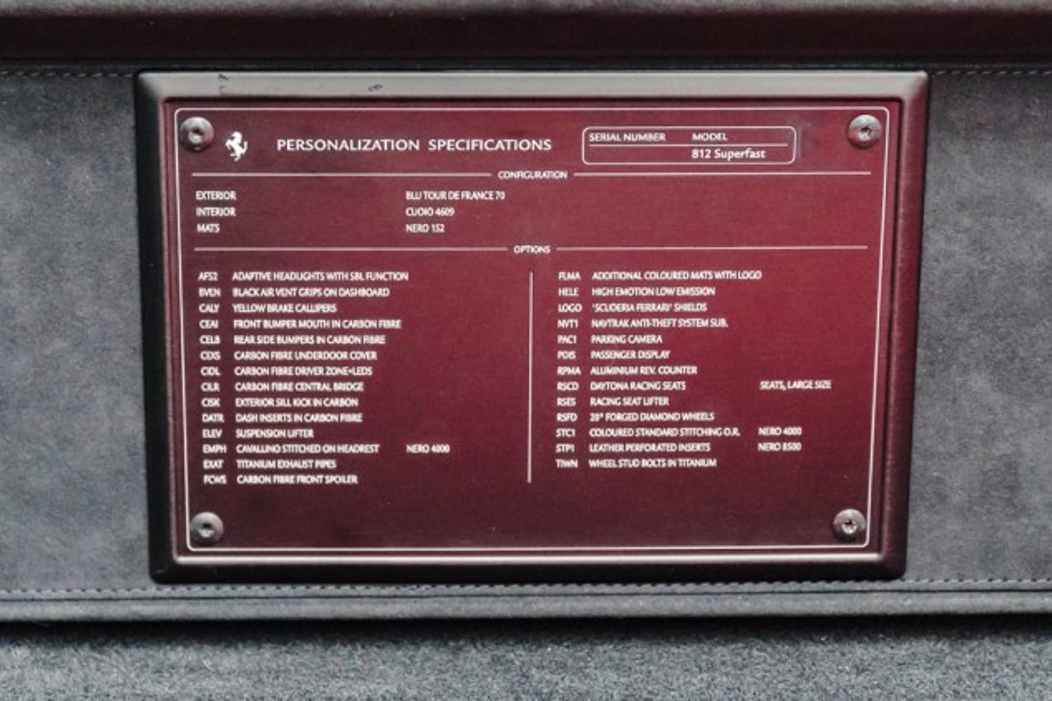 FERRARI 812 SUPERFAST COUPE 6.5 BCE 2DR SEMI AUTOMATIC