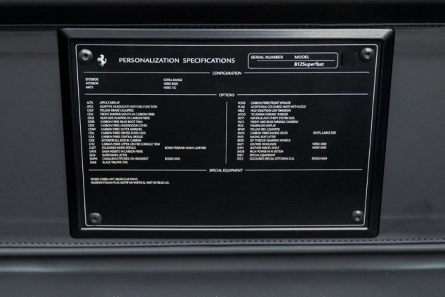FERRARI 812 SUPERFAST COUPE 6.5 BCE 2DR SEMI AUTOMATIC