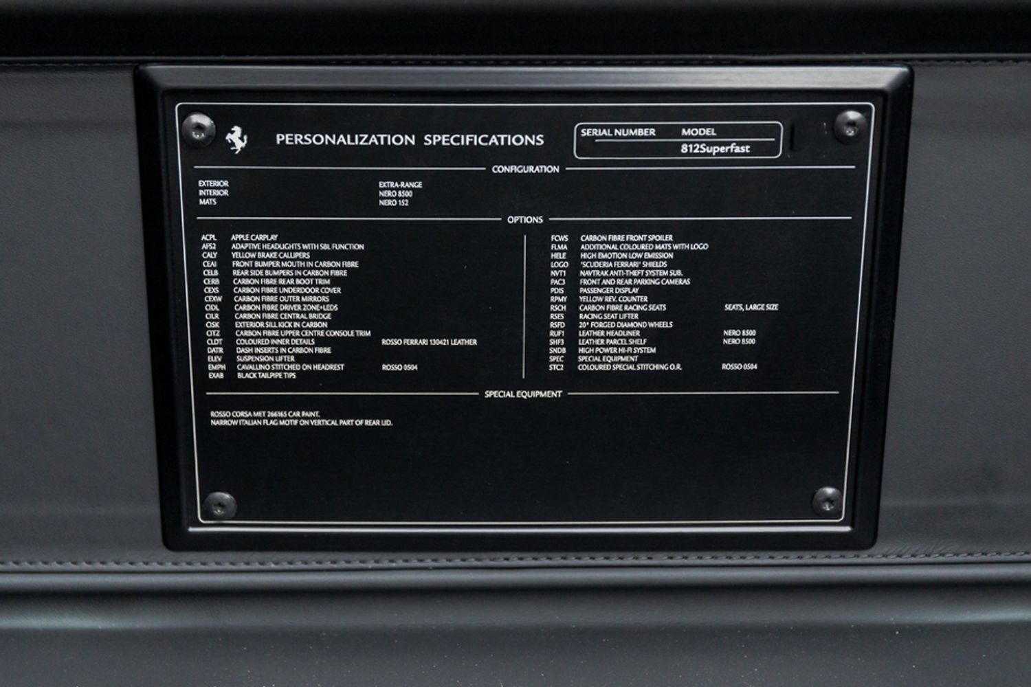 FERRARI 812 SUPERFAST COUPE 6.5 BCE 2DR SEMI AUTOMATIC