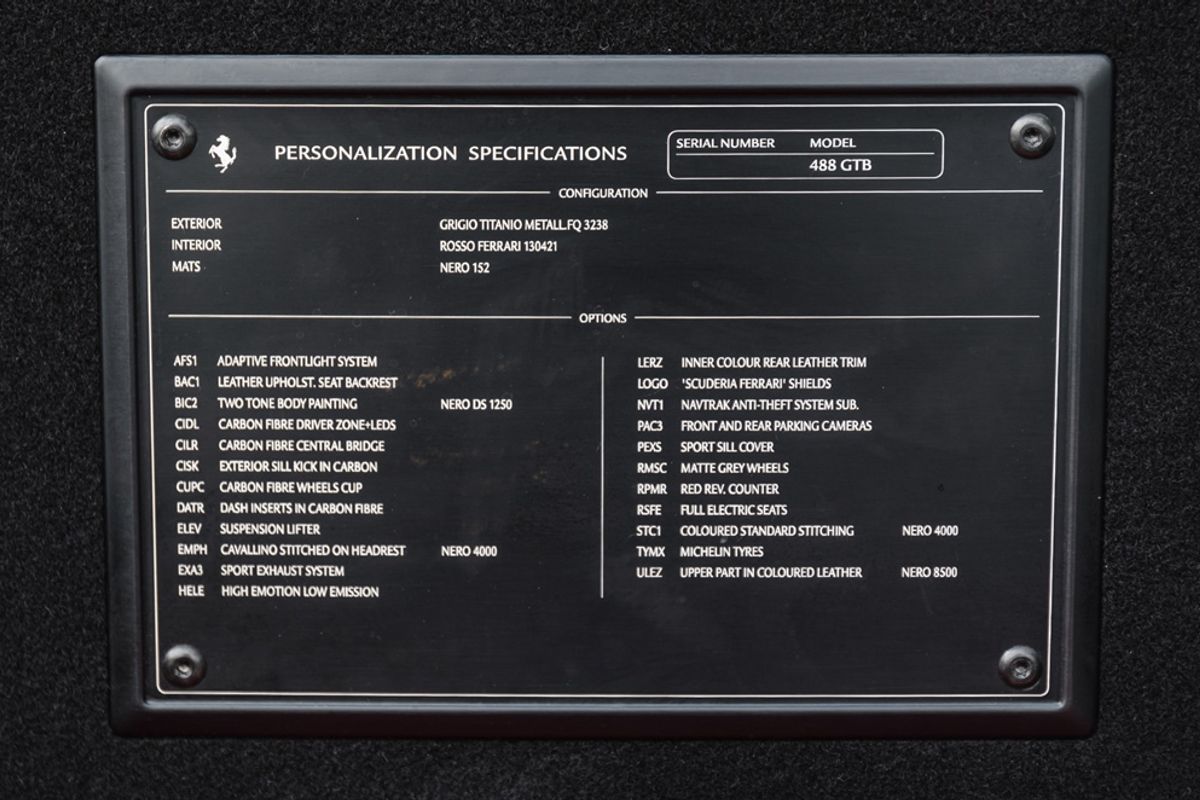 FERRARI 488 COUPE 3.9 GTB 2DR SEMI AUTOMATIC