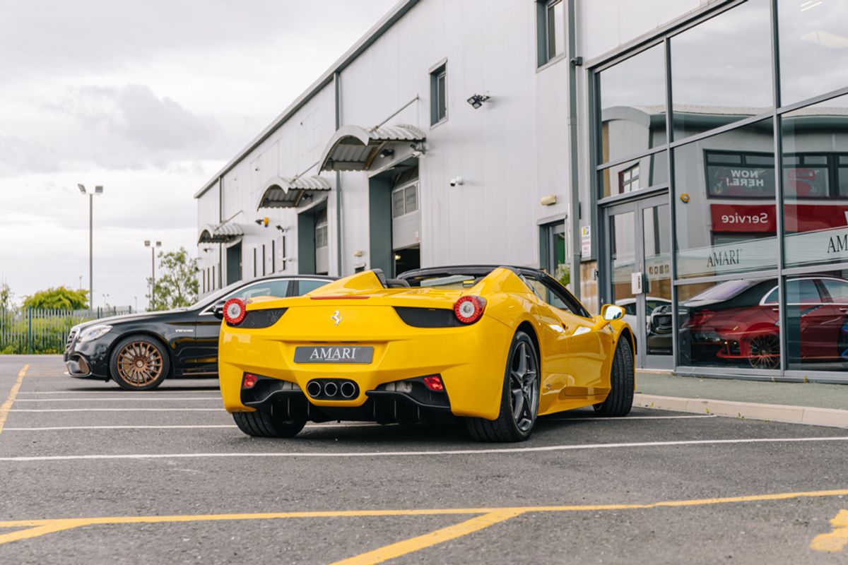 FERRARI 458 CONVERTIBLE 4.5 SPIDER DCT 2DR SEMI AUTOMATIC