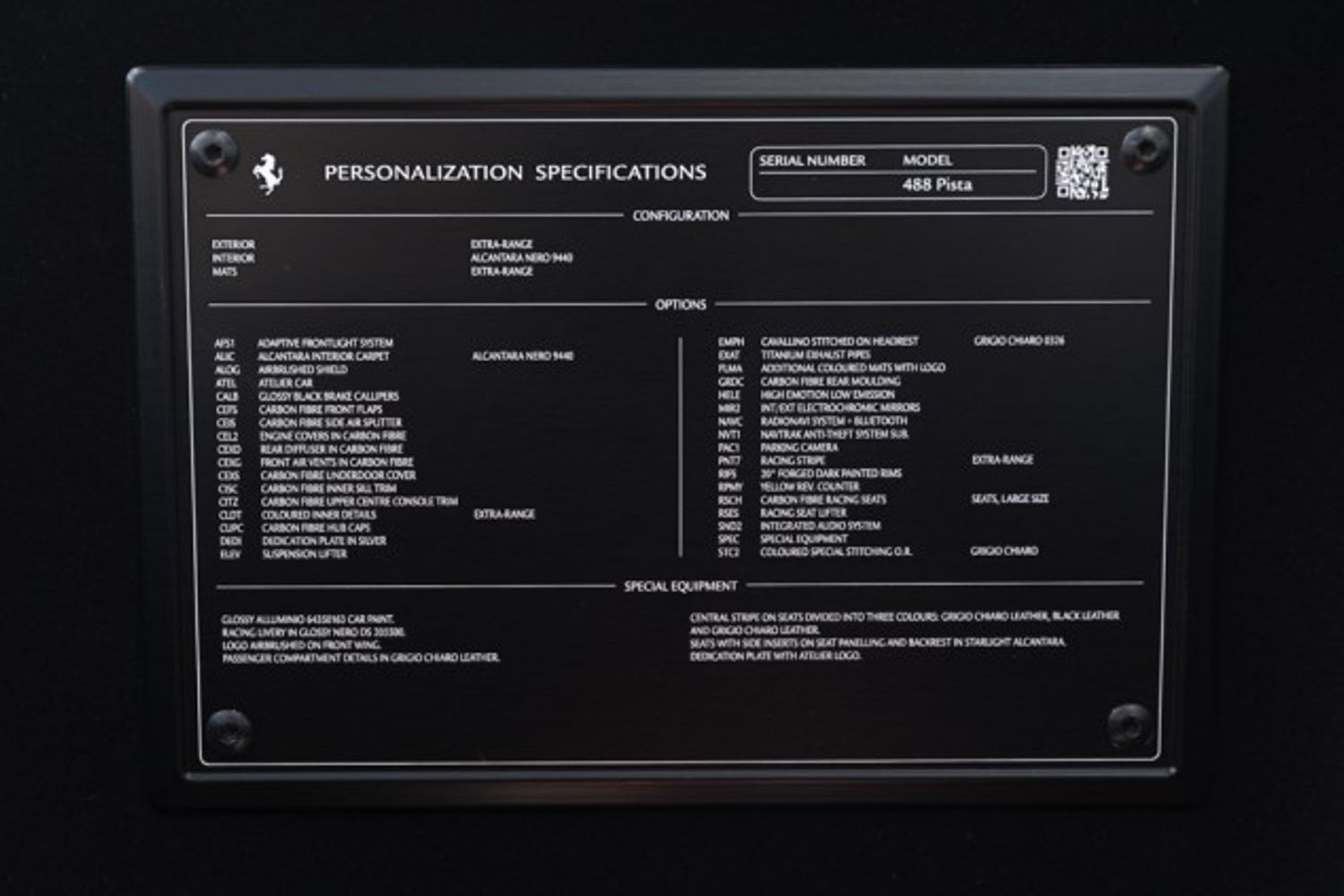 FERRARI 488 PISTA VS COUPE 3.9 VS 2DR SEMI AUTOMATIC