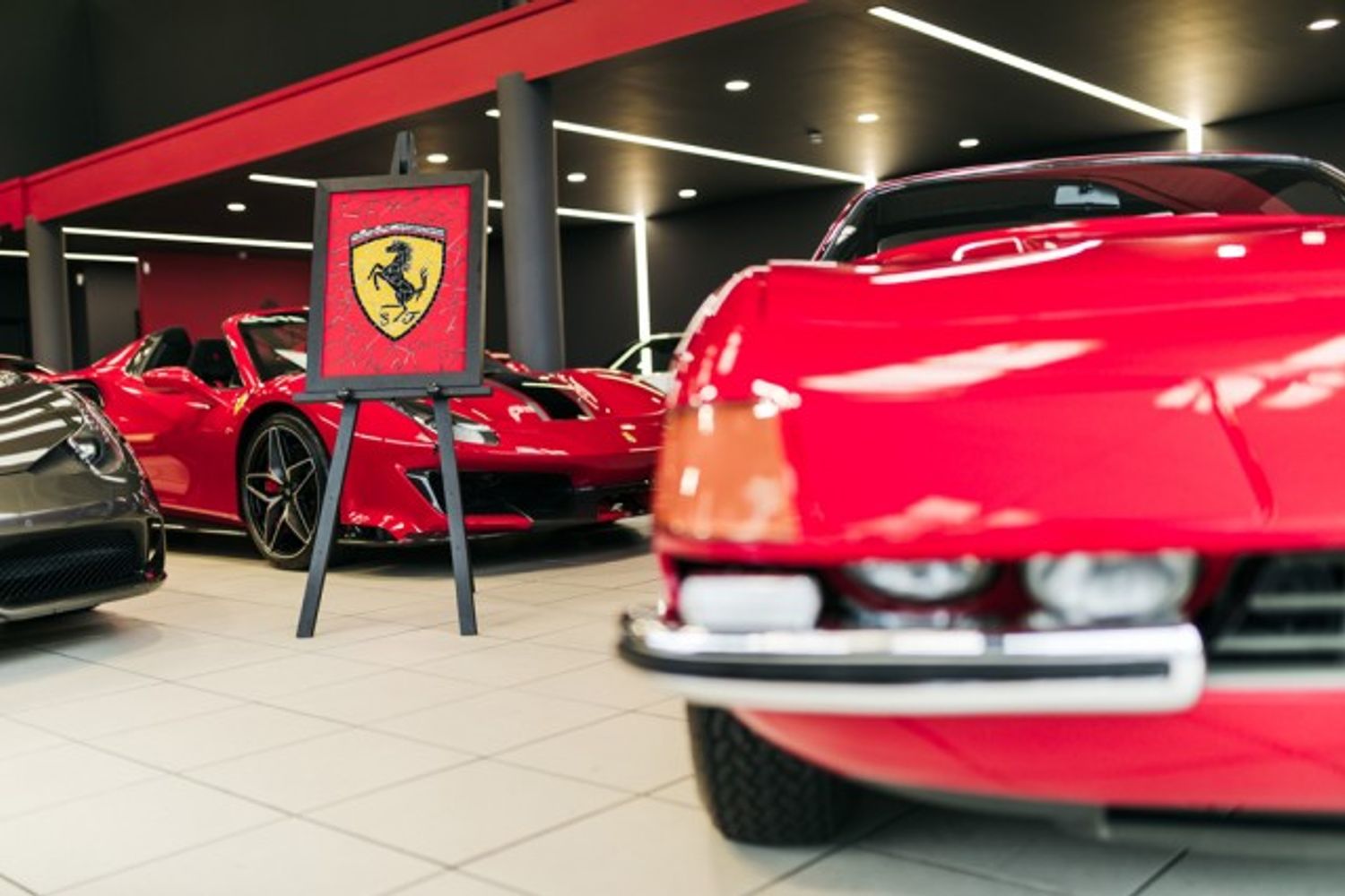 FERRARI Prancing Horse Mosaic Original Art
