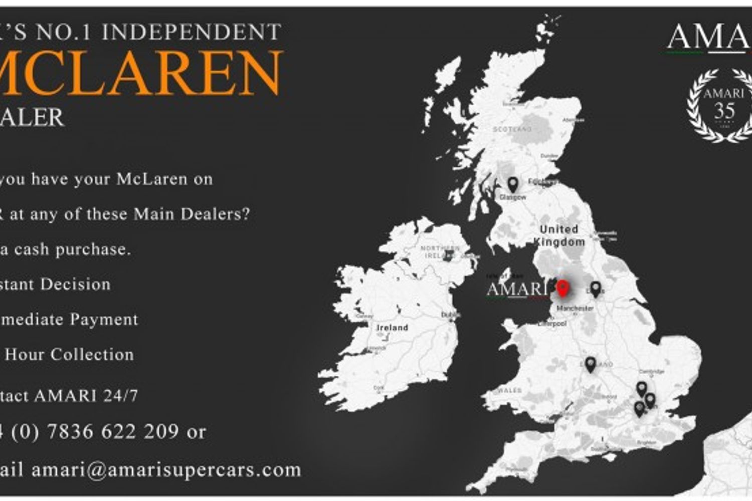 MCLAREN 570 COUPE 3.8 V8 SSG 2DR SEMI AUTOMATIC