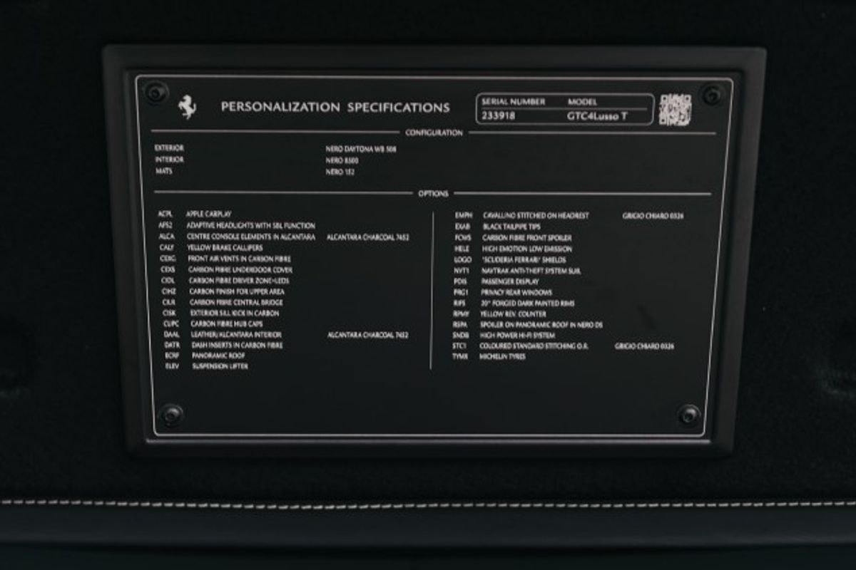 FERRARI GTC4 LUSSO T V8 HATCHBACK 3.9 V8 3DR