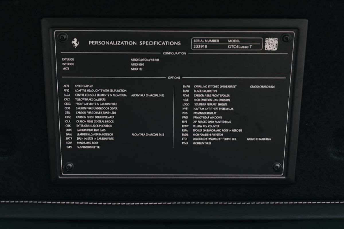 FERRARI GTC4 LUSSO T V8 HATCHBACK 3.9 V8 3DR